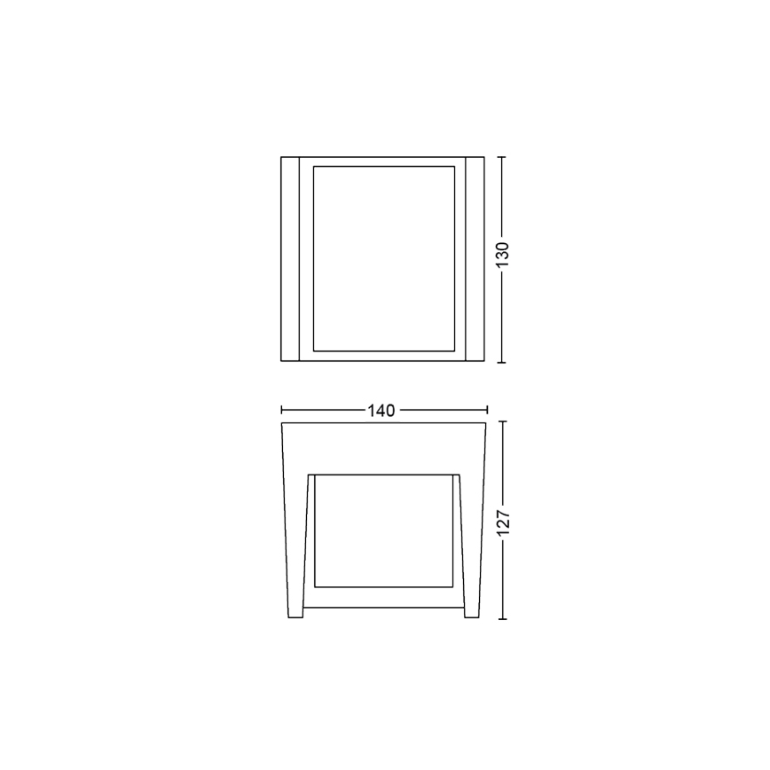 Philips 17445/30/P7 - LED Venkovní nástěnné svítidlo HUE WHITE FUZO LED/15W/230V IP44