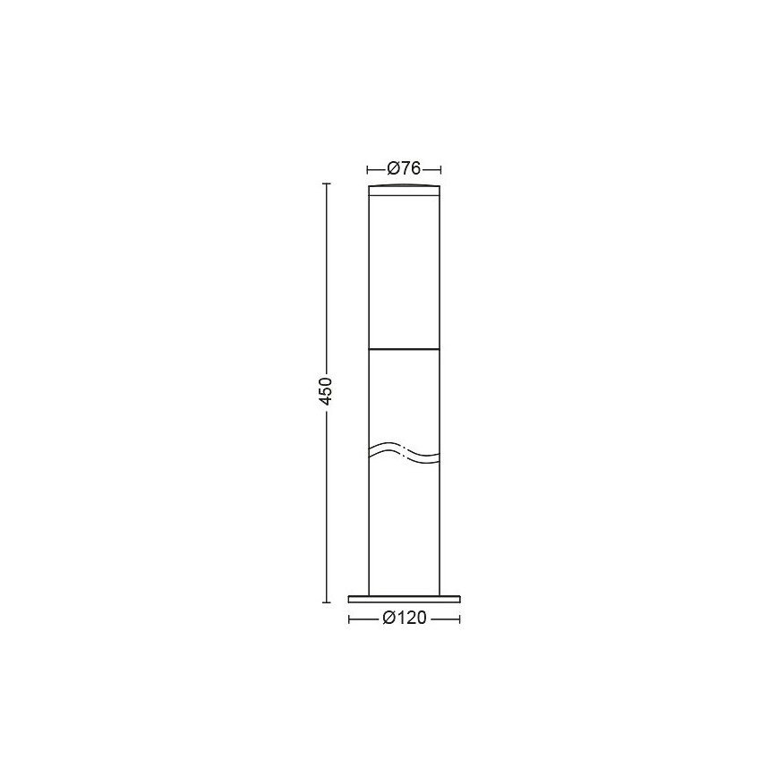 Philips - Venkovní lampa 1xE27/20W/230V IP44 45 cm