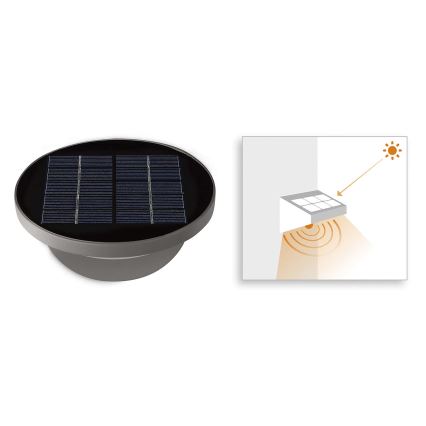 Philips 17808/87/16 - LED Solární světlo s čidlem MYGARDEN DUSK 1xLED/1W/3,7V