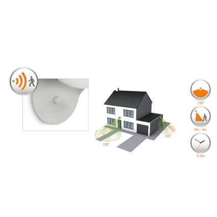 Philips 17808/87/16 - LED Solární světlo s čidlem MYGARDEN DUSK 1xLED/1W/3,7V