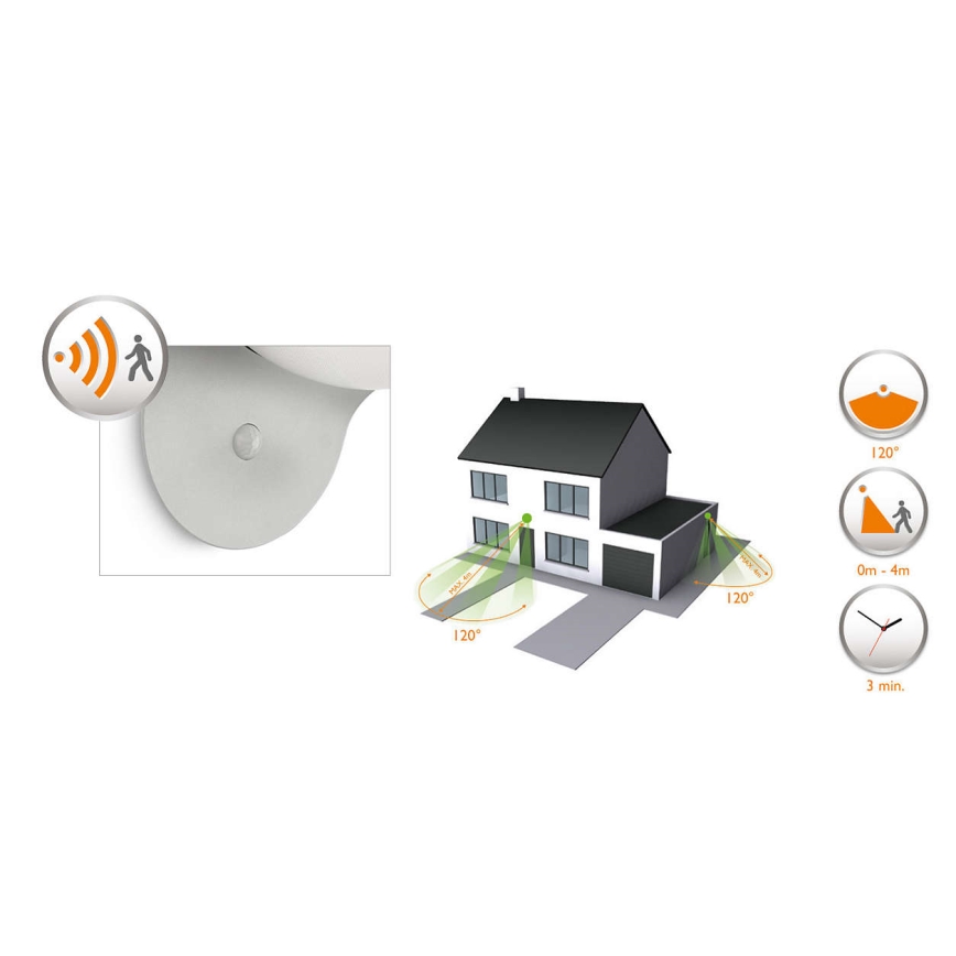 Philips 17808/87/16 - LED Solární světlo s čidlem MYGARDEN DUSK 1xLED/1W/3,7V