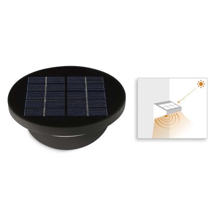 Philips 17808/93/16 - LED venkovní nástěnné solární světlo s čidlem MYGARDEN DUSK 1xLED/1W/3,7V