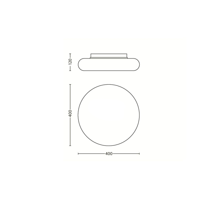 Philips 32067/31/16 - Koupelnové stropní svítidlo MYBATHROOM MIST 2xE27/15W/230V