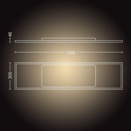 Philips - LED Stmívatelný panel Hue AURELLE LED/39W/230V + DO