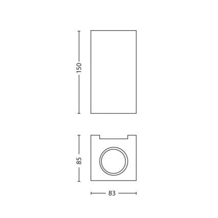 Philips 33012/17/PN - LED Nástěnné svítidlo GABARDINE 2xGU10/6W/230V