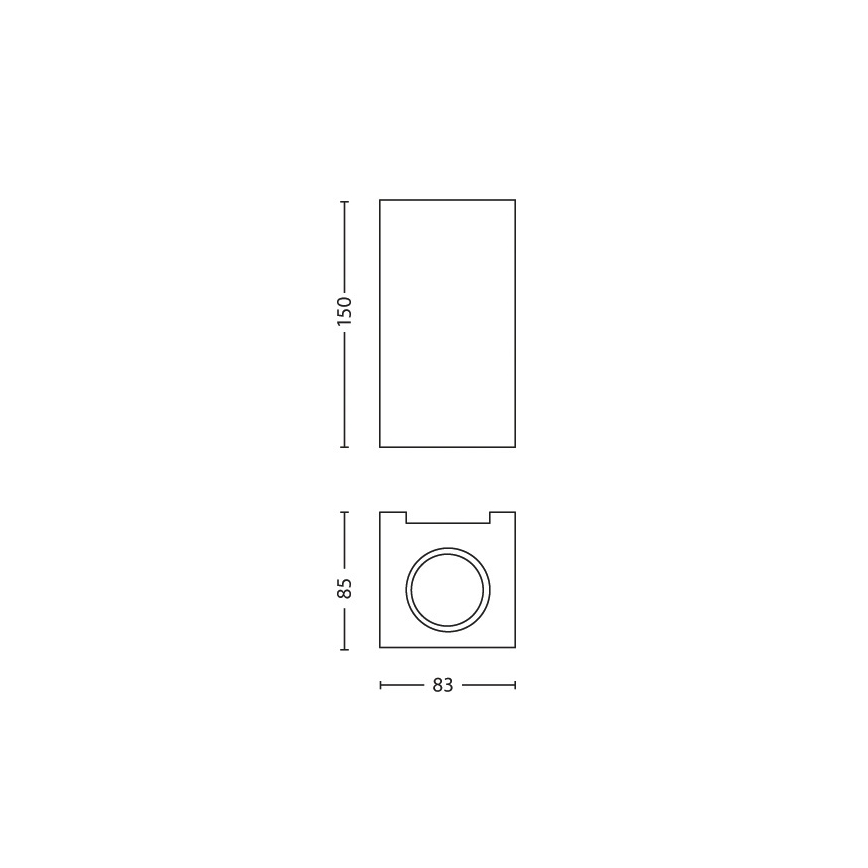 Philips 33012/17/PN - LED Nástěnné svítidlo GABARDINE 2xGU10/6W/230V