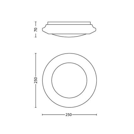 Philips 33361/31/16 - Stropní svítidlo MYLIVING CINNABAR LED/6W/230V