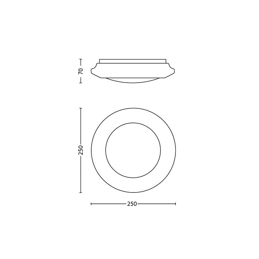 Philips 33361/31/16 - Stropní svítidlo MYLIVING CINNABAR LED/6W/230V