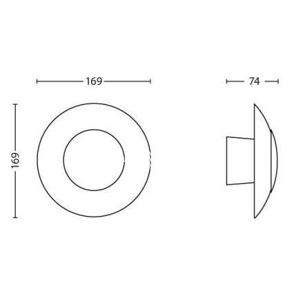 Philips - LED nástěnné svítidlo 1xLED/3,5W/230V