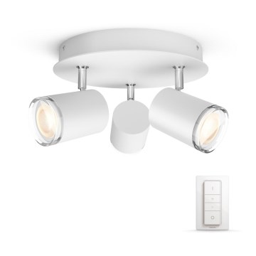 Philips 34362/31/P7- LED Stmívatelné koupelnové svítidlo HUE ADORE 3xGU10/5,5W IP44 Philips 34362/31/P7- LED Stmívatelné koupelnové svítidlo HUE ADORE 3xGU10/5,5W IP44