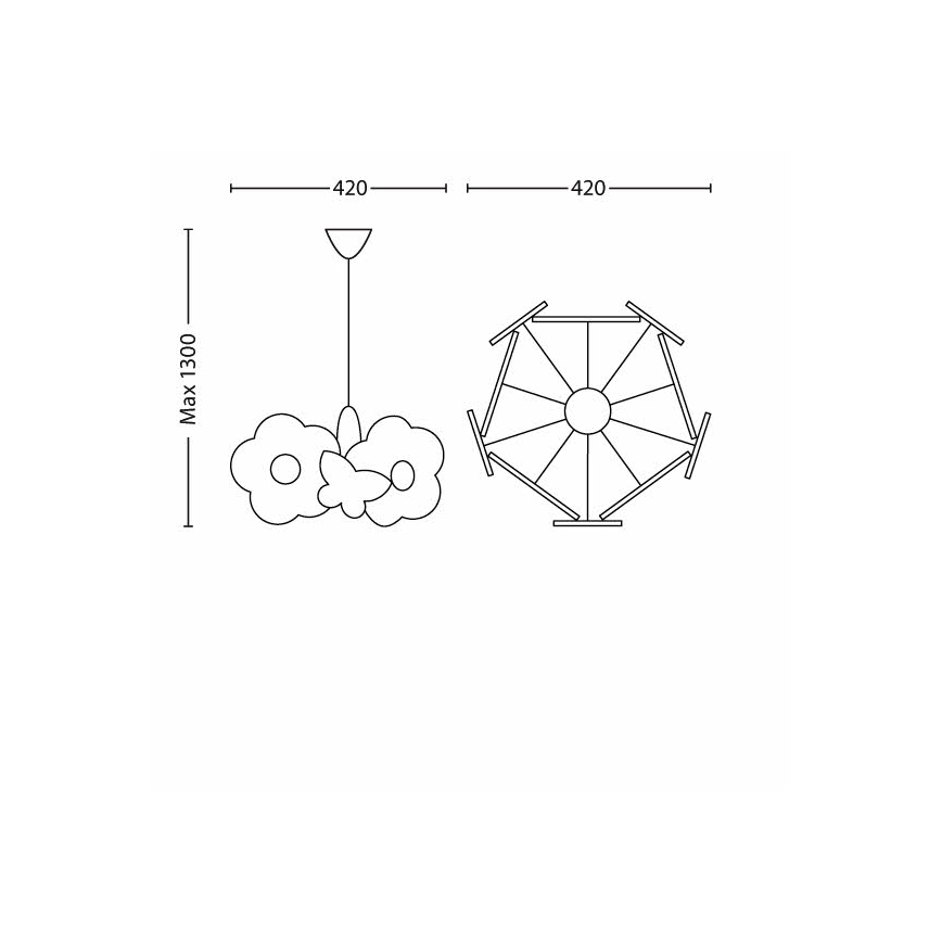 Philips - Dětský lustr 1xE27/11W/230V
