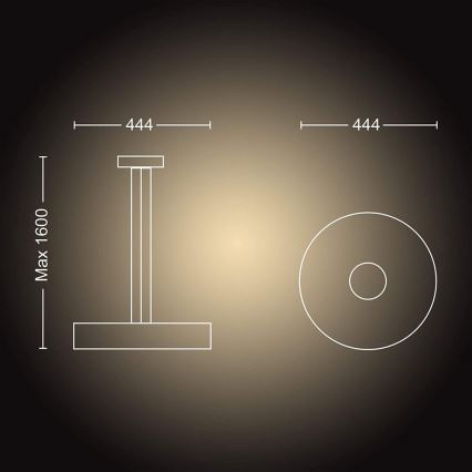 Philips - LED Stmívatelný lustr na lanku Hue FAIR LED/33,5W/230V + DO