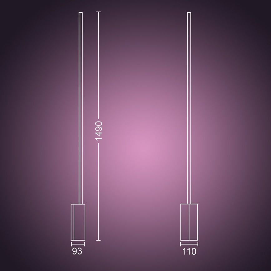 Philips 40802/48/P9 - LED RGB Stolní lampa HUE SIGNE 1xLED/32W/230V