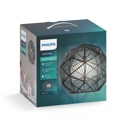 Philips 40887/30/PN - Závěsné svítidlo MYLIVING MOHAIR 1xE27/60W/230V
