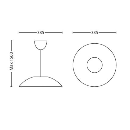 Philips 40893/67/16 - LED Lustr na lanku MYLIVING LARGO 1xLED/4,5W/230V