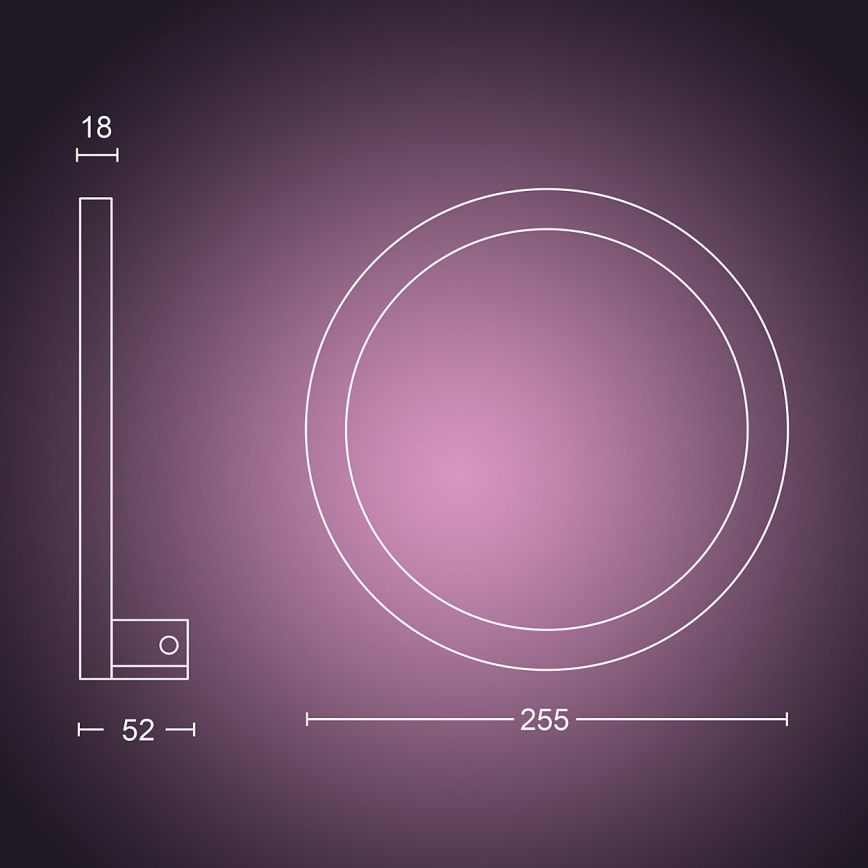 Philips 40901/31/P9 - LED Nástěnné svítidlo HUE SANA LED/20W/230V