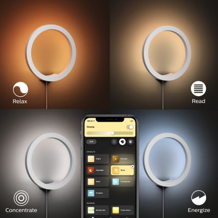 Philips 40901/31/P9 - LED Nástěnné svítidlo HUE SANA LED/20W/230V