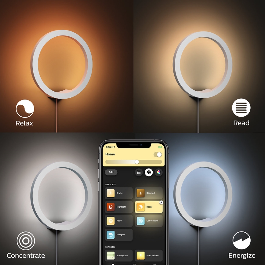 Philips 40901/31/P9 - LED Nástěnné svítidlo HUE SANA LED/20W/230V