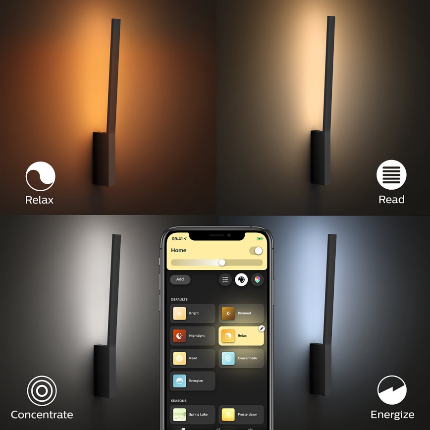 Philips 40902/30/P9 - LED Nástěnné svítidlo HUE LIANE 1xLED/12W/230V