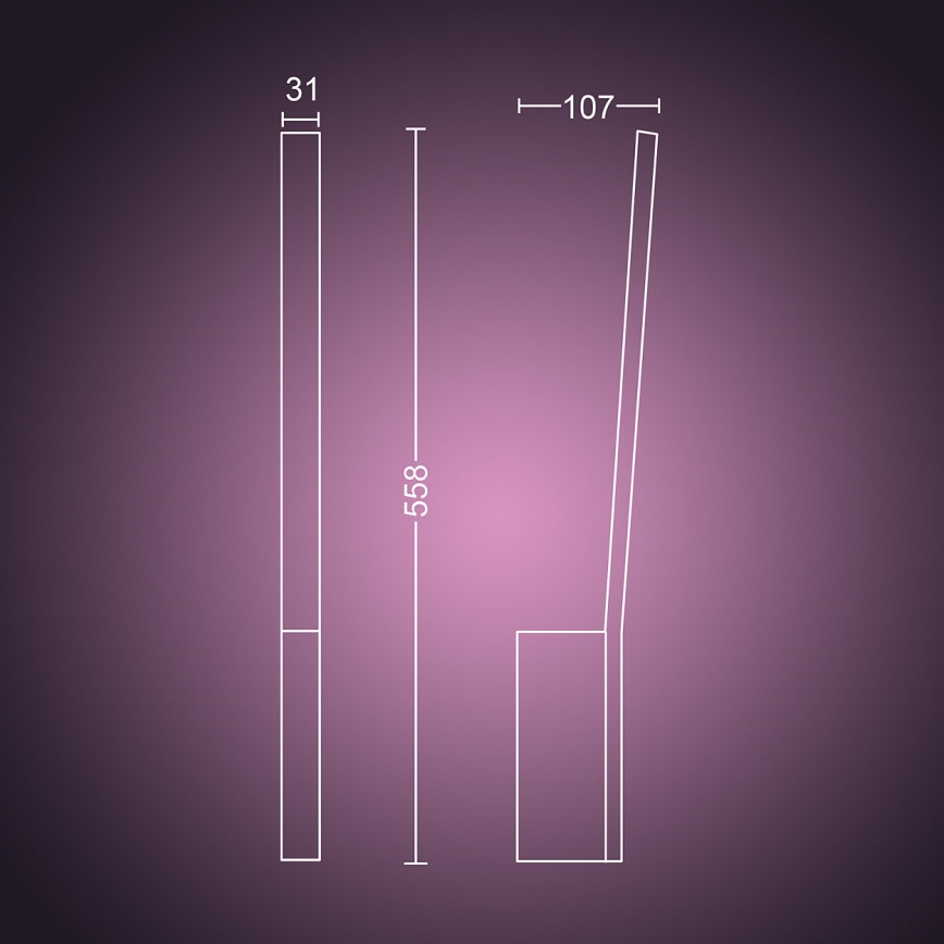 Philips 40902/30/P9 - LED Nástěnné svítidlo HUE LIANE 1xLED/12W/230V