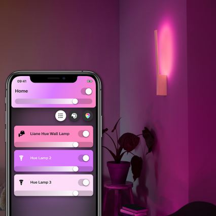 Philips - LED RGBW Stmívatelné nástěnné svítidlo Hue LIANE White And Color Ambiance 1xLED/12W/230V