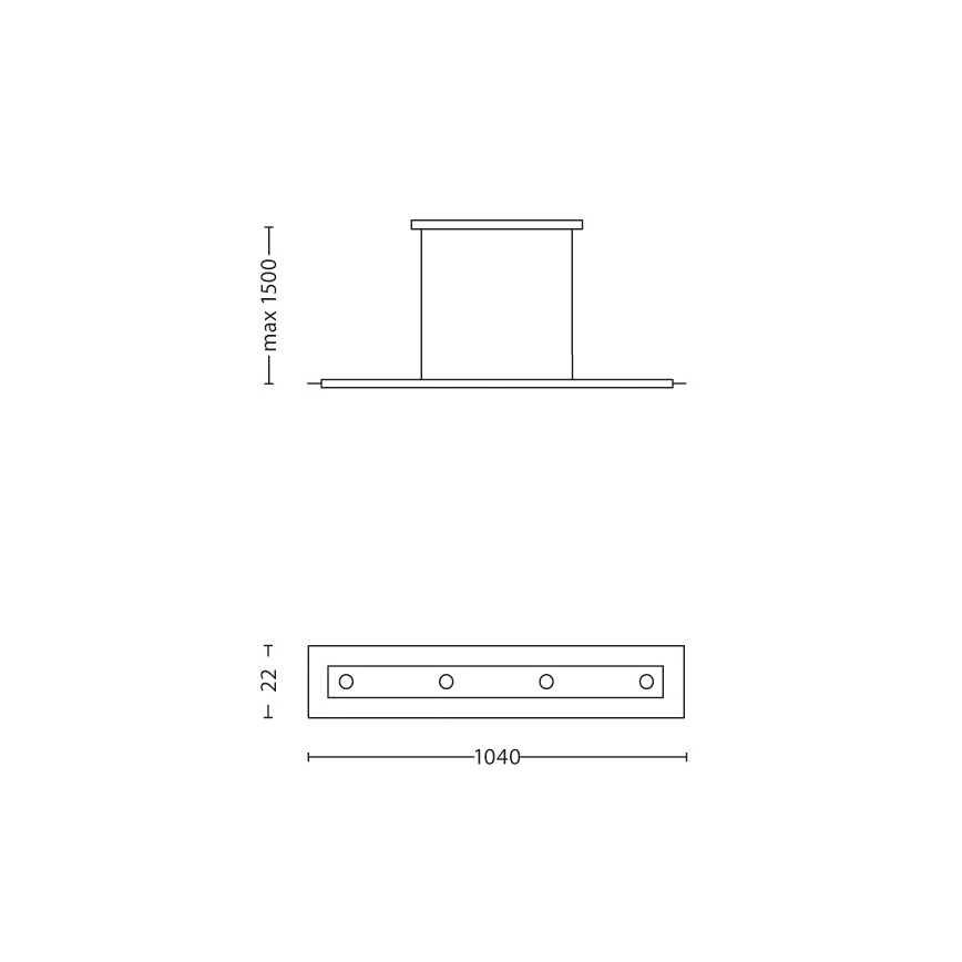 Philips 40926/30/16 - LED lustr INSTYLE MATRIX 4xLED/4,5W/230V