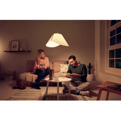 Philips 40950/31/PN - Stropní závěsné svítidlo MYLIVING ECRU E27/60W/230V