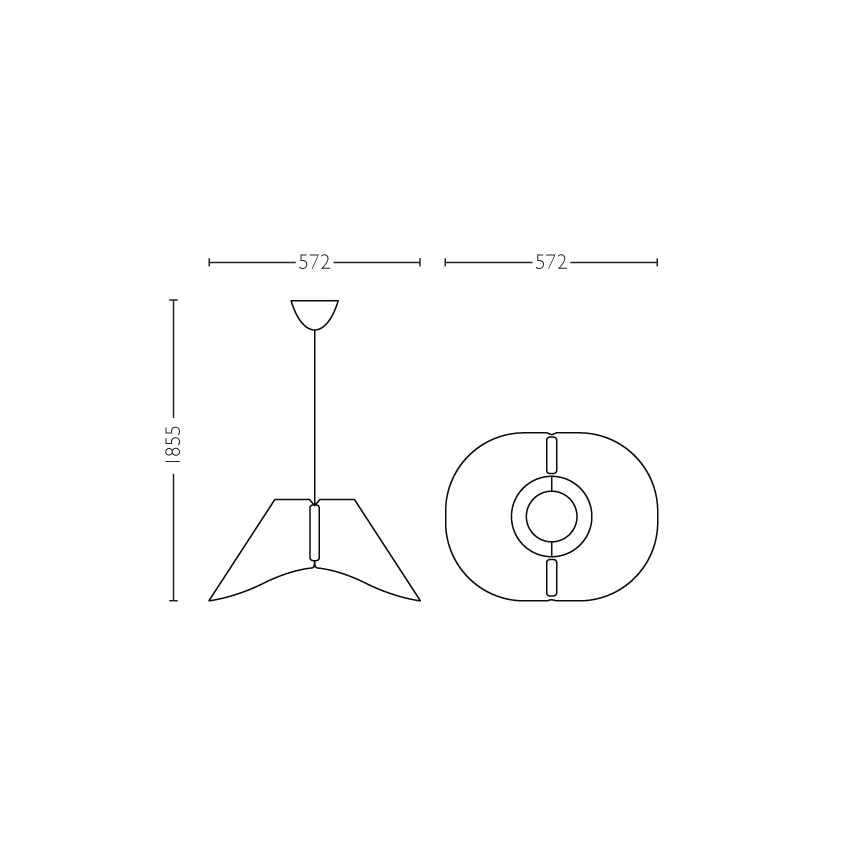Philips - Stropní závěsné svítidlo E27/60W/230V