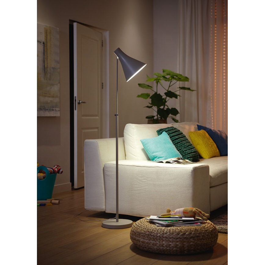 Philips 42261/30/16 - Stojací lampa DRIN černá 1xE27/23W/230V