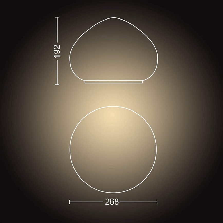 Philips - LED Stmívatelná lampa Hue WELLNER 1xE27/8,5W/230V + dálkové ovládání