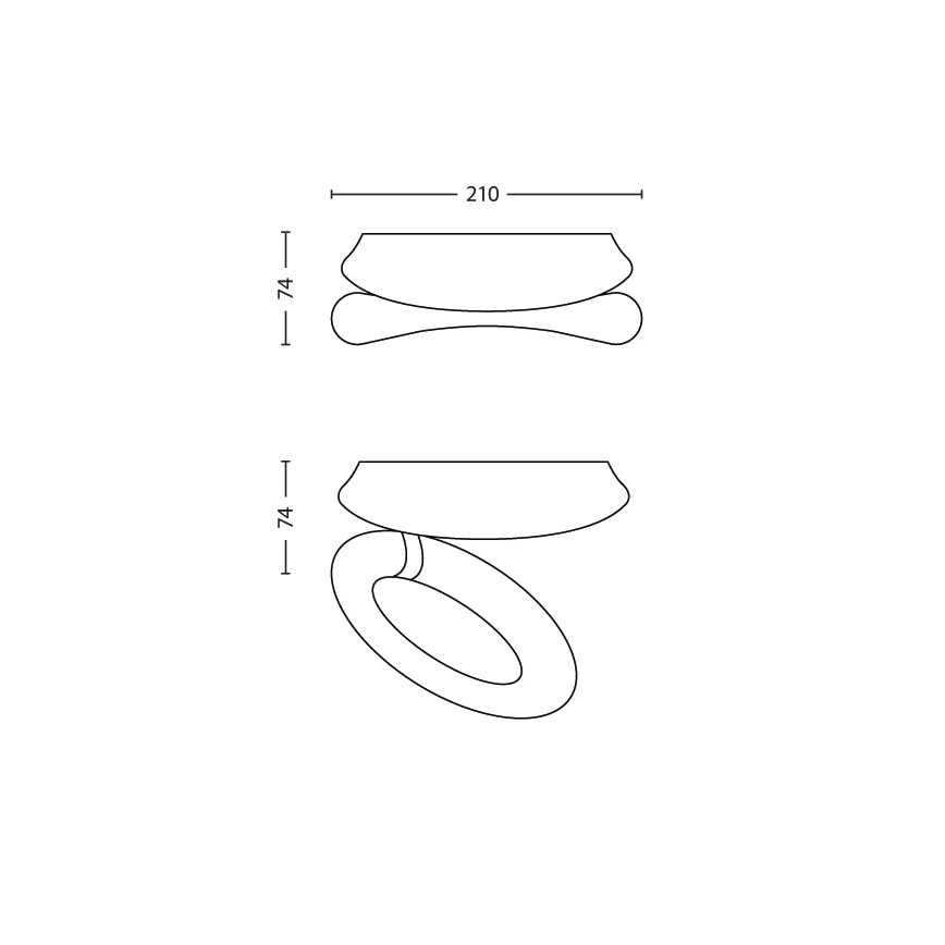 Philips 45573/31/16 - LED stropní svítidlo INSTYLE FLEXO 1xLED/6,5W/230V