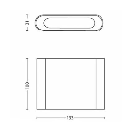 Philips - LED Nástěnné svítidlo 2xLED/2,5W/230V bílá