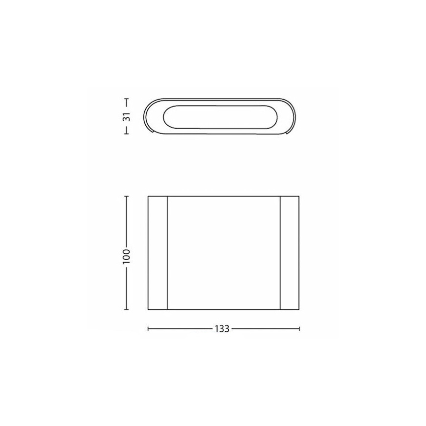 Philips - LED Nástěnné svítidlo 2xLED/2,5W/230V bílá