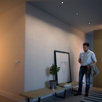 Philips 50123/87/P0 - SADA 3x LED Stmívatelné podhledové svítidlo CASEMENT LED/4,5W/230V