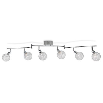 Philips 50161/11/PN - Bodové svítidlo MYLIVING NET 6xG9/28W/230V