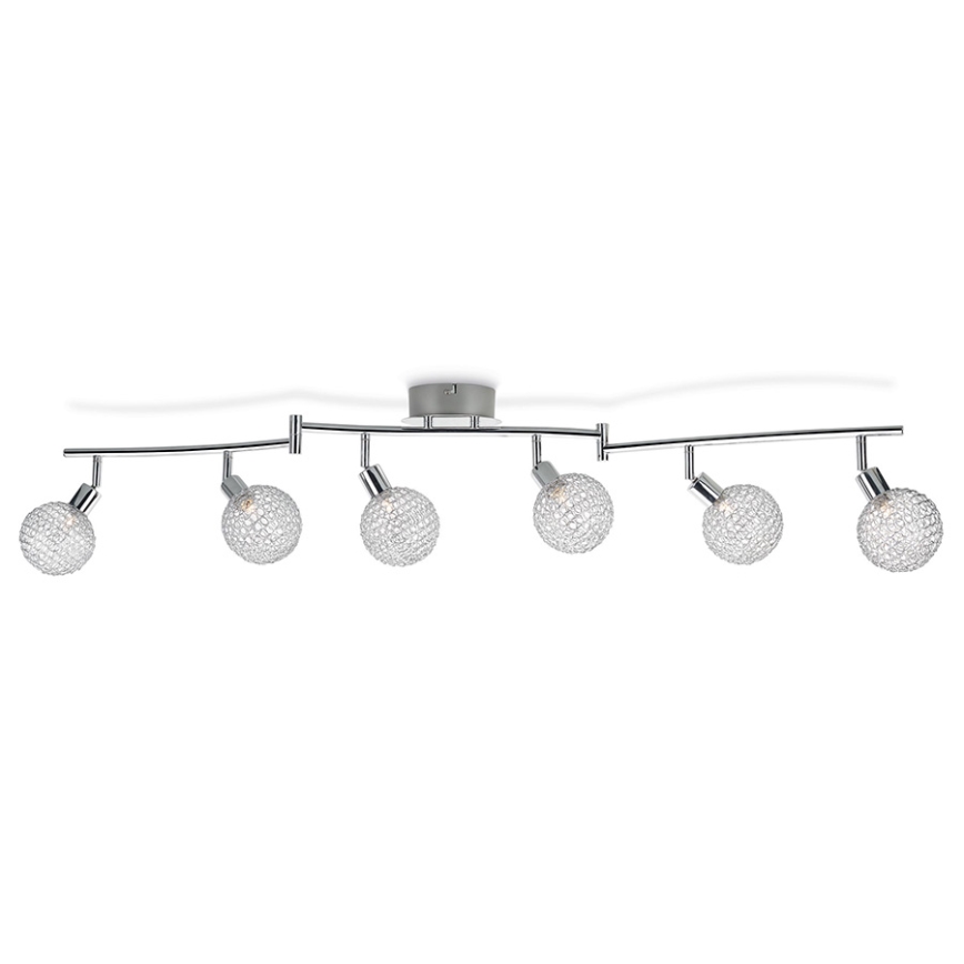 Philips 50161/11/PN - Bodové svítidlo MYLIVING NET 6xG9/28W/230V
