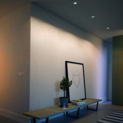 Philips - SADA 3x LED RGBW Stmívatelné podhledové svítidlo 1xGU10/4,8W/230V bílá + dálkové ovládání