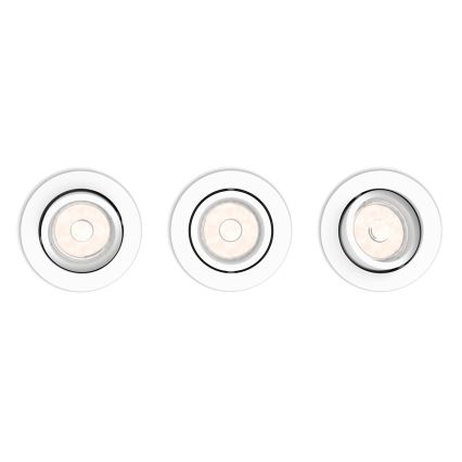Philips 50393/31/PN - SADA 3x Podhledové svítidlo DONEGAL 3xGU10/5,5W/230V