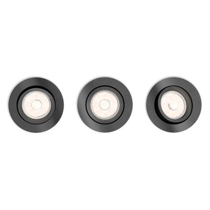Philips 50393/99/PN - SADA 3x Podhledové svítidlo DONEGAL 3xGU10/5,5W/230V