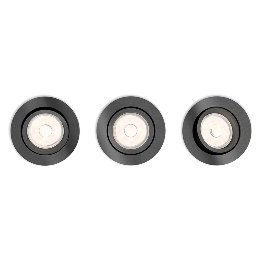 Philips 50393/99/PN - SADA 3x Podhledové svítidlo DONEGAL 3xGU10/5,5W/230V