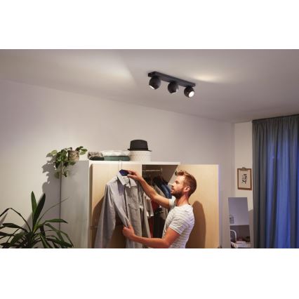 Philips - LED Stmívatelné bodové svítidlo Hue BUCKRAM 3xGU10/5W/230V