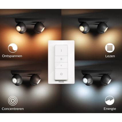 Philips - LED Stmívatelné bodové svítidlo Hue BUCKRAM 4xGU10/5W/230V