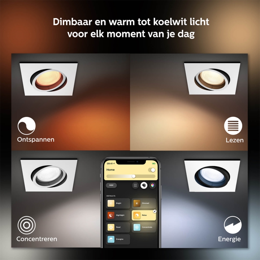 Philips 50551/31/P7 - LED RGB Podhledové svítidlo HUE CENTURA 1xGU10/5,7W/230/24V