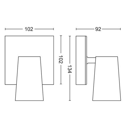 Philips - Bodové svítidlo 1xGU10/5,5W/230V