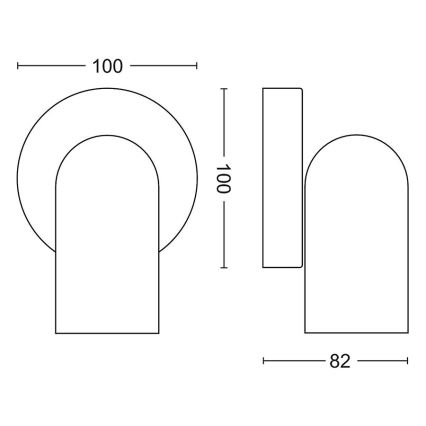 Philips - Bodové svítidlo 1xGU10/5,5W/230V