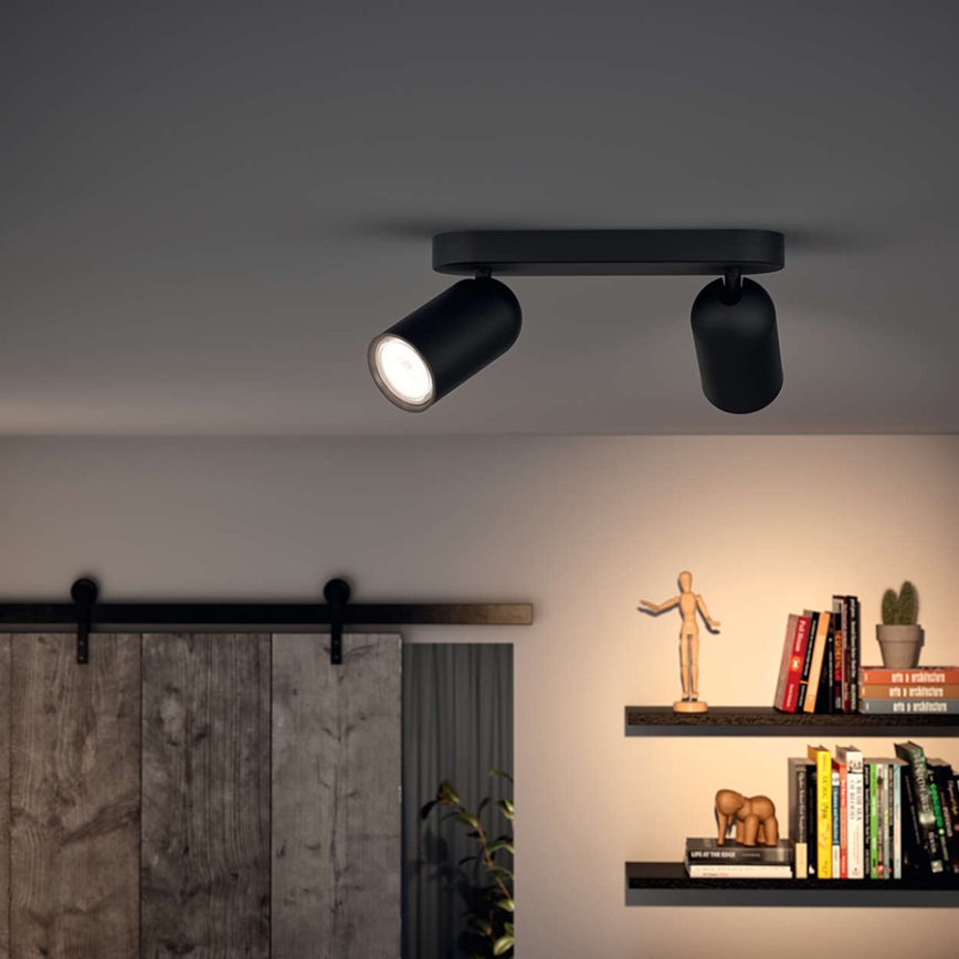 Philips 50582/30/PN - Bodové svítidlo MYLIVING PONGEE 2xGU10/10W/230V