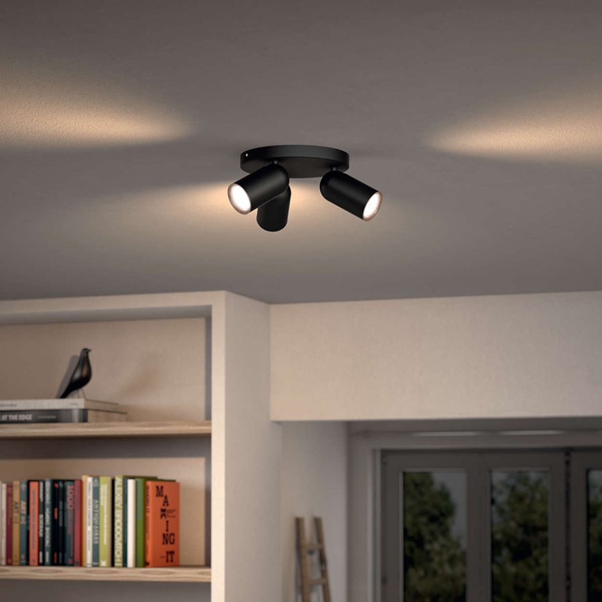 Philips 50583/30/PN - Bodové svítidlo MYLIVING PONGEE 3xGU10/10W/230V