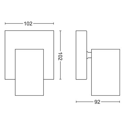 Philips - Bodové svítidlo 1xGU10/5,5W/230V