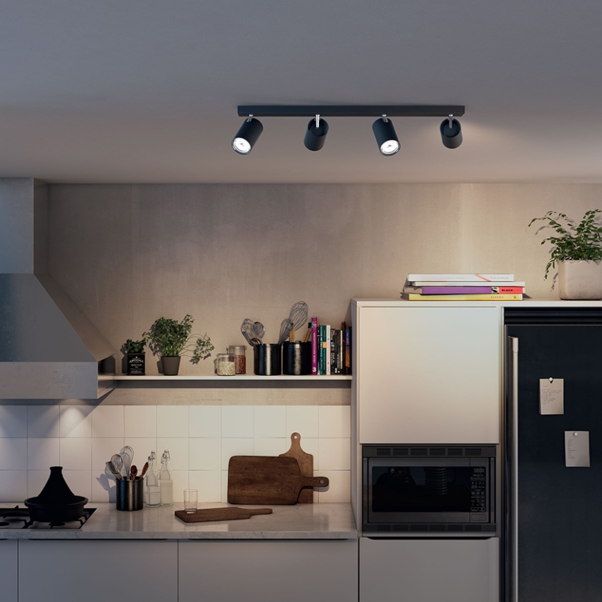 Philips 50594/30/PN - Bodové svítidlo MYLIVING KOSIPO 4xGU10/10W/230V