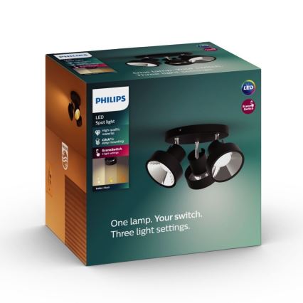 Philips 50603/30/P0 - LED Stmívatelné bodové svítidlo BUKKO 3xLED/4,3W/230V